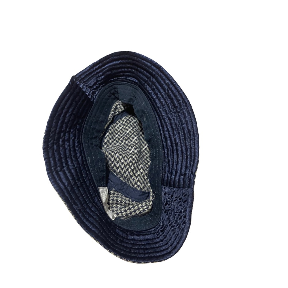 Aime Leon Dore Navy White Houndstooth Bucket Hat Large XL - Picture 3 of 5